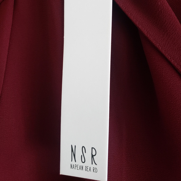 NSR Blouse in Burgandy/Wine - Picture 6 of 6